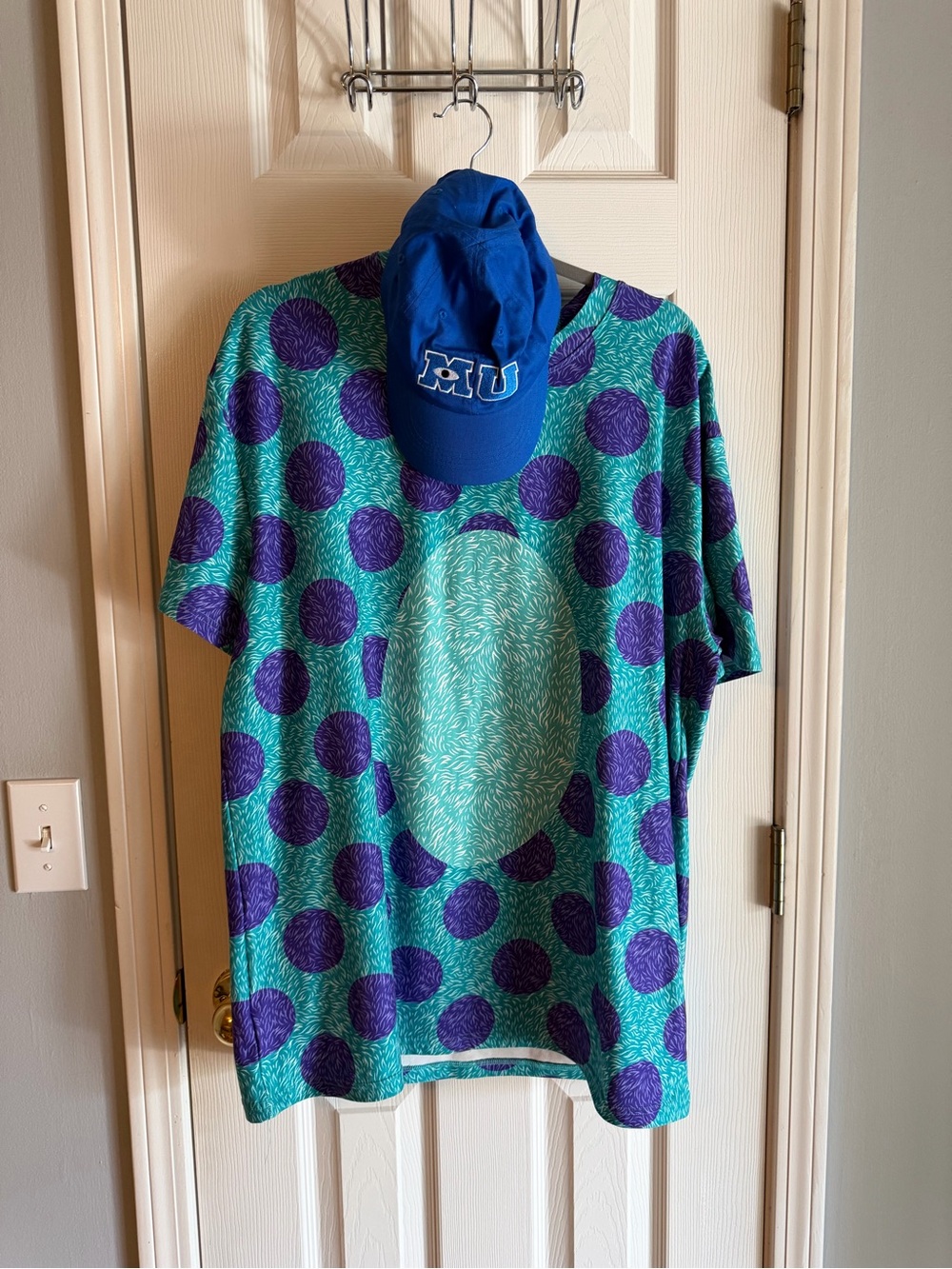 Monsters Inc Sulley Monsters University Costume Short-Sleeve T-Shirt Dress Sz L